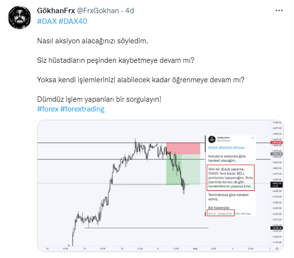 FrxGokhan's tweet photo. Bugün açık açık ne yaptık?

Bilgi karşılığında para kazandık!

İşlemi neden aldığımı grafik üzerinde, sonuçlandıktan sonra görselle belirttim.

Eğer kaybediyorsanız bir sorun kendinize:

Yanlış kişiler ile mi beraberim?

Bilgi ücretsiz🤝 Para bedava
#DAX #NASDAQ #YATAS #XU100 https://t.co/xBe4BeOxio
