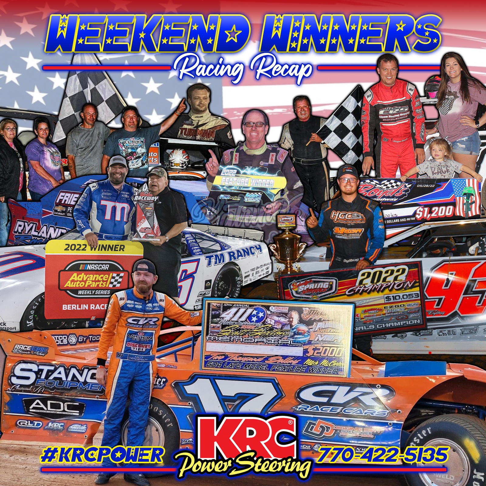 KRC Power Steering on Twitter "🤩 Congratulations🏁 🏆🏆 Booger Brooks at
