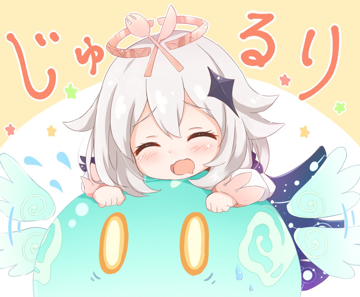 パイモン「パイモンお誕生日おめでとー!🎉✨
#パイモン生誕祭2022 #原神 #Gens」|理紅(りく)🌸新刊委託中のイラスト