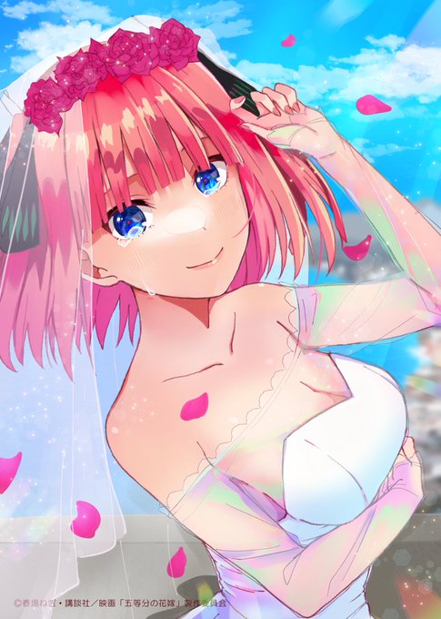 宮緒ﾔﾐｨ〻C108_1日目東7 【E04b】さんがTwitterに投稿した中野二乃(五等分の花嫁)のイラスト。