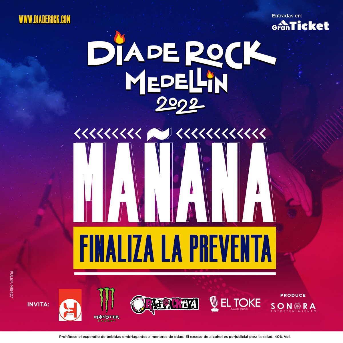 Parceros, nos quedan solo 50 VIP en preventa, asegure el parche desde ahora que la vamos a romper 🤙🏻🔥🍻

Entradas en: granticket.com.co 🎟