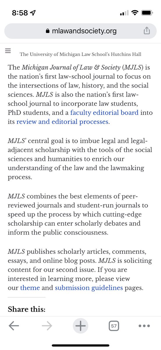 Mlawandsociety's tweet photo. MJLS is thrilled to announce the #CFP for our second issue, on Law & Social Movements. Deadline July 15, for more info visit our website or email MJLS.execs@umich.edu https://t.co/f4egC6EbzL