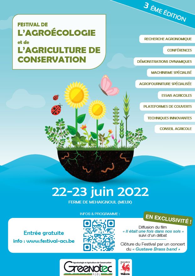 Greenotec's tweet photo. Le festival de l'#agroécologie et de l'#ACS c'est ce 22 et 23 Juin à la ferme de Mehaignoul à Meux (Belgique)🪱🌻🐞. L'occasion de découvrir sur plus de 6ha un condensé de l'#innovation avec conférence et démo dynamiques !
plus d'infos : https://t.co/CiiVxpq7OF https://t.co/q36wBh63Di