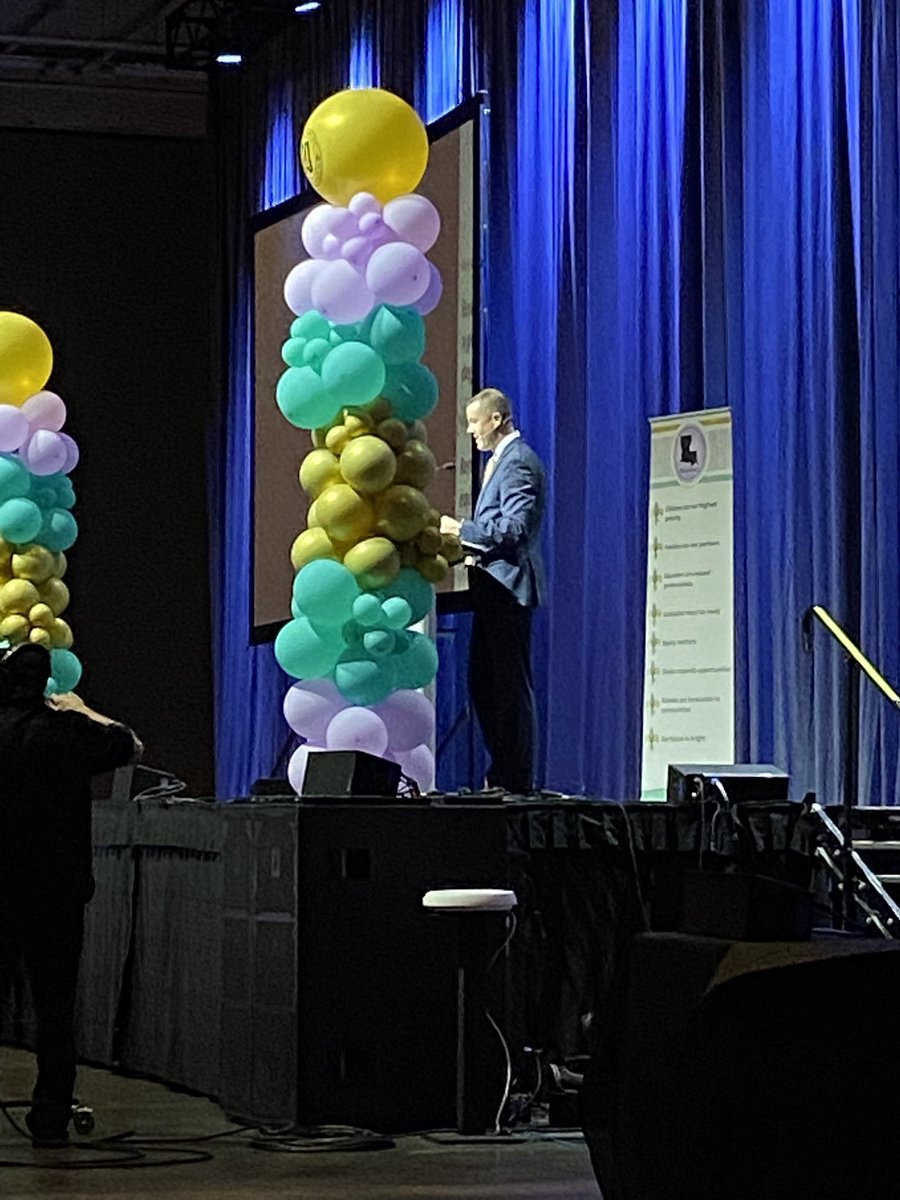 Dr. Cade Brumley welcomes over 6000 Louisiana educators to Teacher Leader Summit 2022. #laed  #LATeacherLeaders