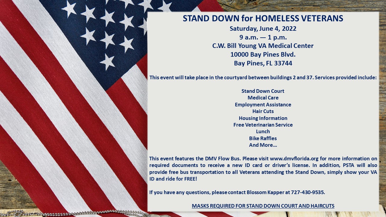 Bay Pines VAHCS on Twitter "Bay Pines VA will host a Stand Down for