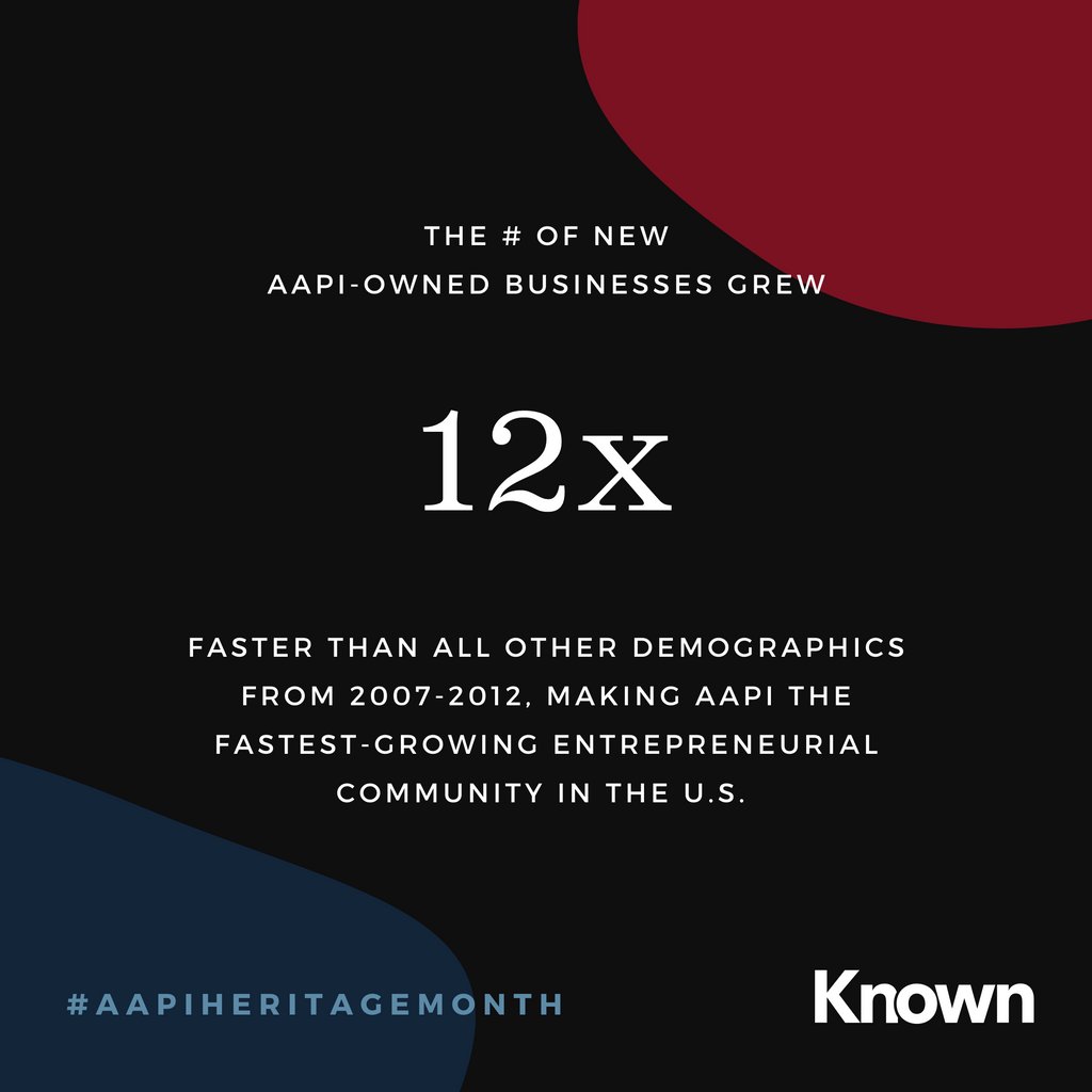 scalewithknown's tweet photo. This #AAPIHeritageMonth, as with every month, we stand with the AAPI community in our work to close the wealth gap by creating generational wealth and shifting ownership to the #NewMajority.

#ScaleWithKnown #BIPOCfounders #AAPIfounders #BuilderCapital #HowWeWin https://t.co/rTTAwOTVL2