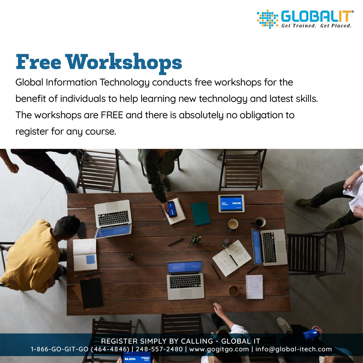 GoGITGo's tweet photo. For more information visit us at (Website: https://t.co/04hURRvWk9) or contact us at 1-866-GO-GIT-GO (464-4846) or mail us your query at info@global-itech.com
#joinusnow #contactus #training #workshops #freecourse #freetraining https://t.co/3L3tAsQECg