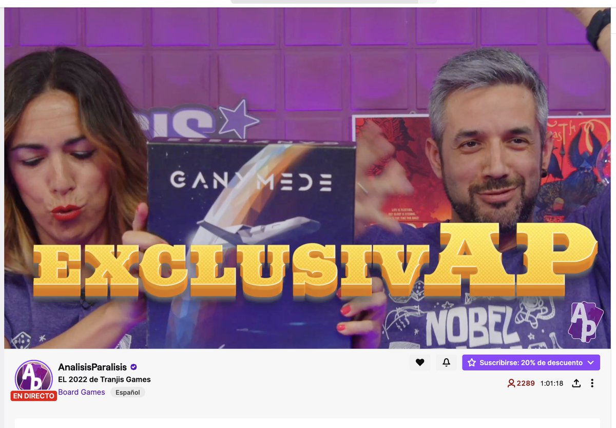 Tranjisgames's tweet photo. #ExclusivAP Ganímedes y su expansión llegará próximamente a tiendas.
Esta y más novedades en el directo de @APJUEGOS - https://t.co/DyEj0Ll2rI https://t.co/5dlvT3PMbo