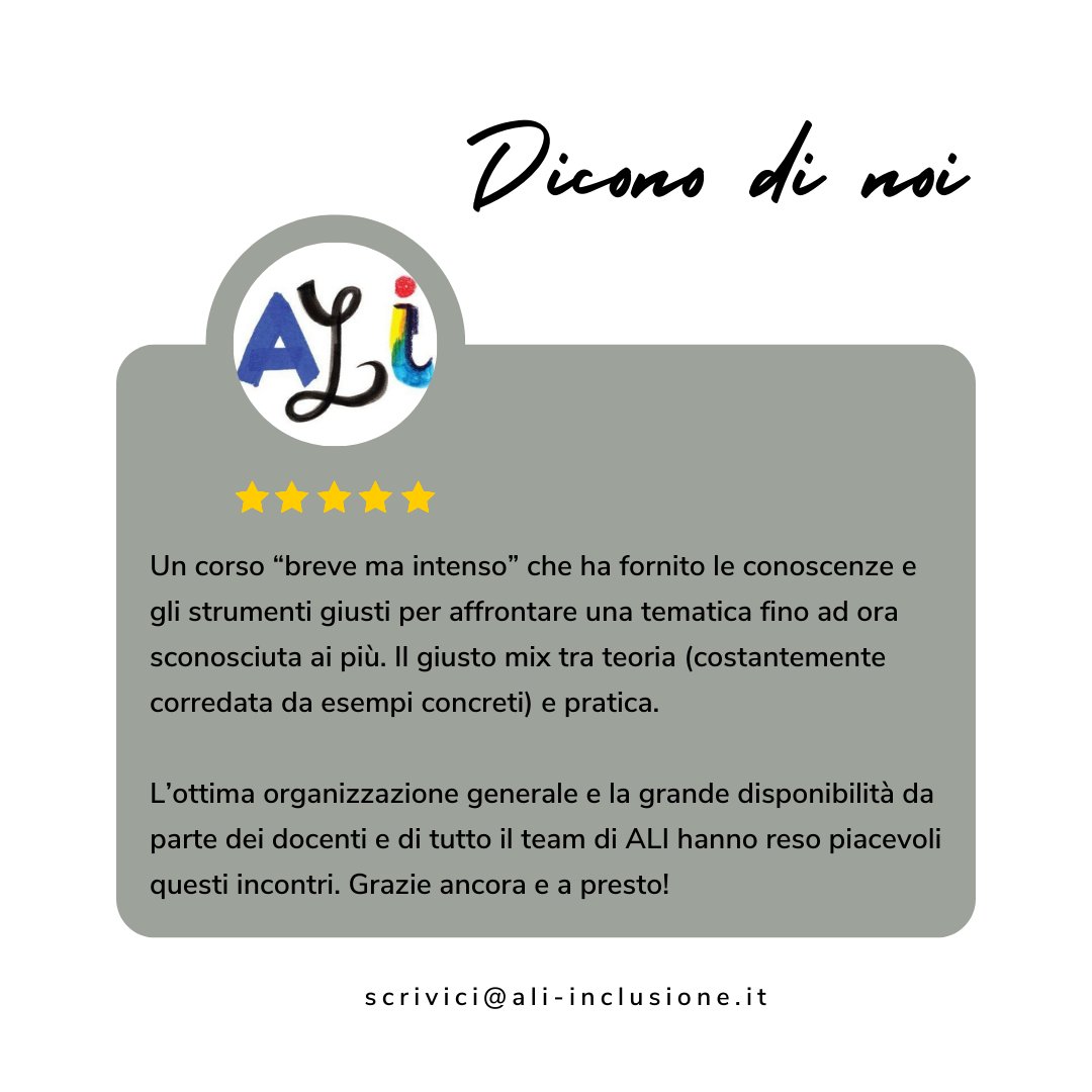 AliLingue's tweet photo. I nostri corsi di formazione si caratterizzano per la loro qualità e professionalità.
Ecco cosa dicono di noi i corsisti che hanno partecipato alla seconda edizione del nostro corso di audio descrizione per il cinema e i nuovi media. https://t.co/m4kTz1vpqJ