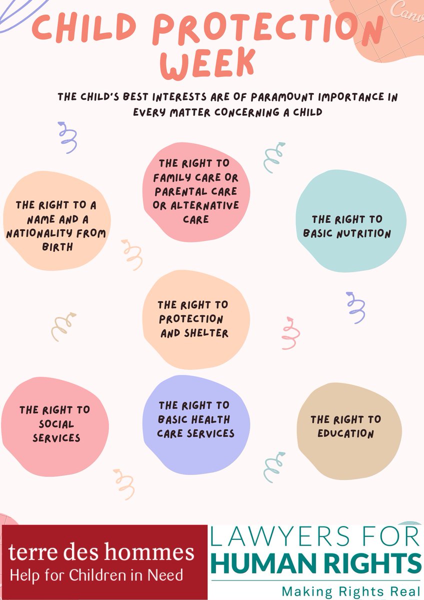 LHR_SA's tweet image. It's #ChildProtectionWeek2022, and we all have a duty to ensure that children’s rights are not only promised on paper but guaranteed in practice. 

📢 Remember: the best interests of children are of paramount importance in any matter that concerns them! 

@tdh_ch @thandie_chauke