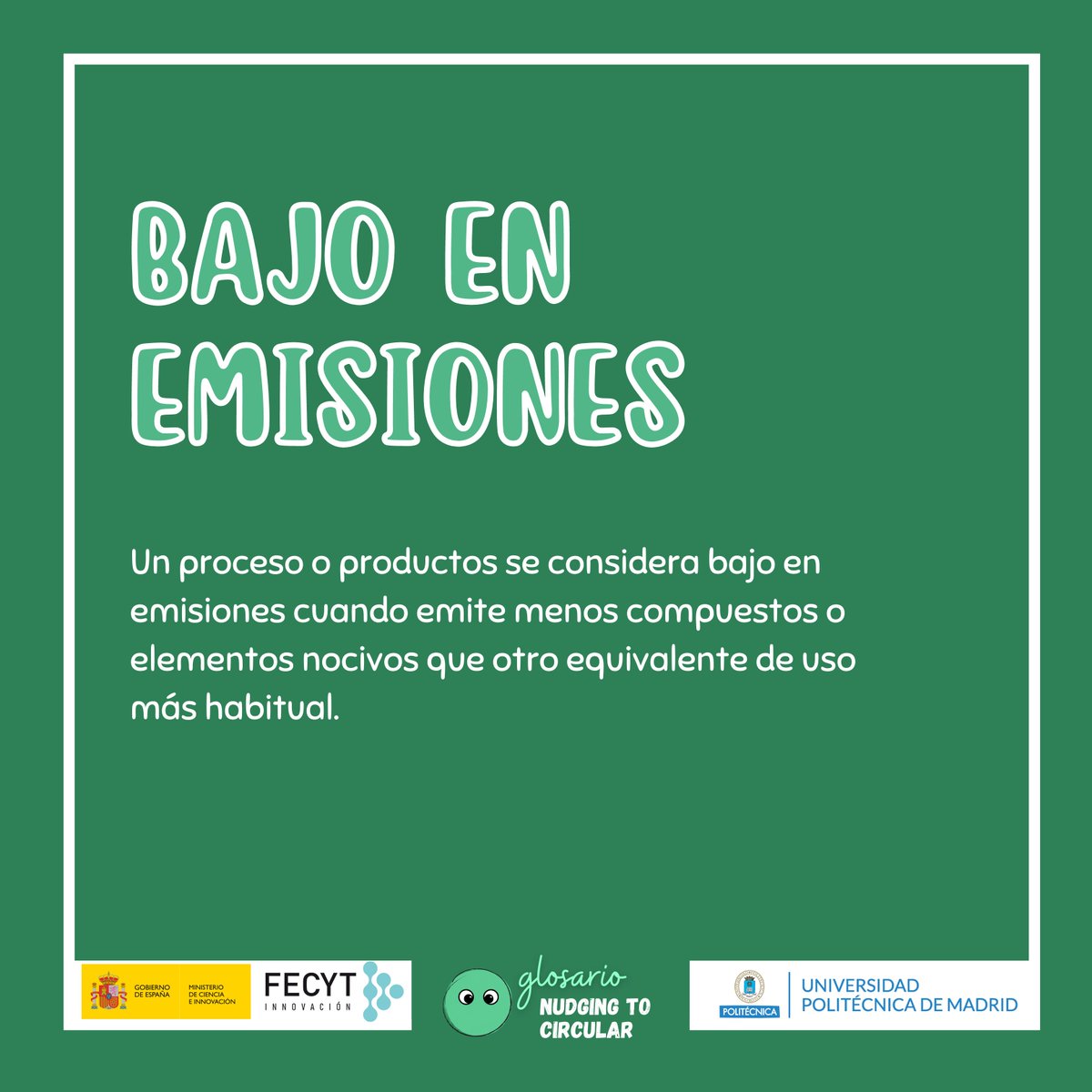 NudgingToCircle's tweet photo. 🤔¿Sabes que significa bajo en emisiones?
📚 Descúbrelo en nuestro #glosario #NudgingToCircular
Coméntanos que otras palabras te gustaría ver en nuestro glosario.
#LowEmissions #emisiones #nature #nudgingtocircular #medioambiente #contaminacion #bajasemisiones #co2 #BuenMartes https://t.co/d6jnPFpIX2