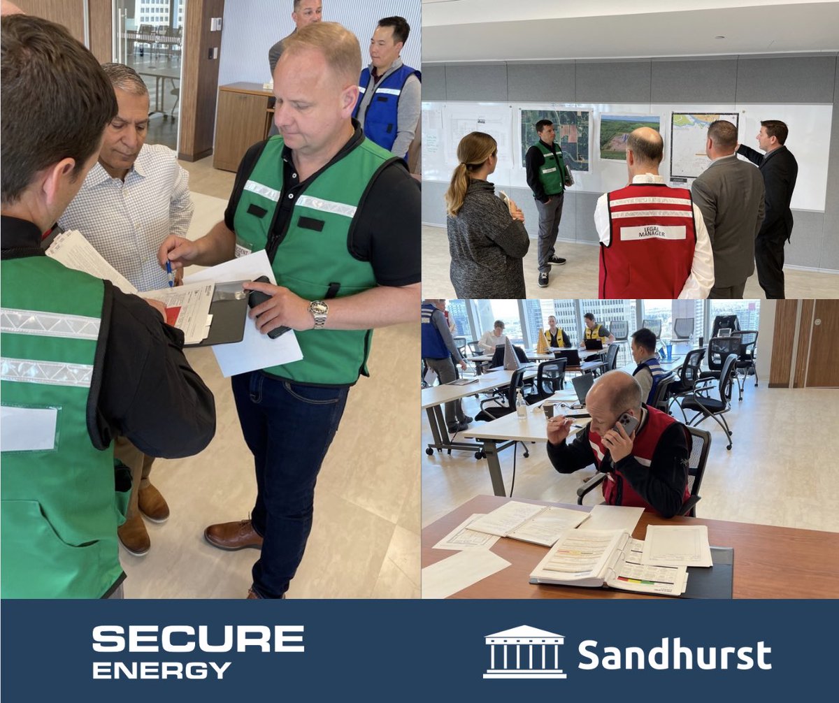 SandhurstLeader's tweet photo. Great exercise with @SECURE_SES last week giving their Calgary IST a run out using a facility fire as a scenario. So good to be back supporting in person exercises and June 2022 is shaping up to be our busiest month ever! https://t.co/GbUbPzsVO3