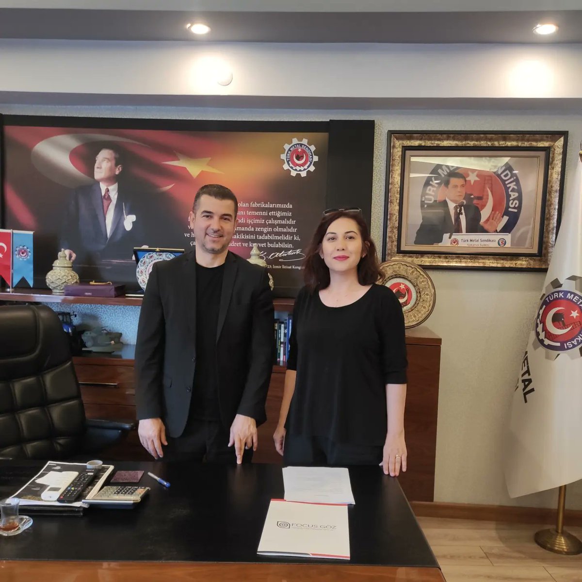 focus_goz_'s tweet photo. Sakarya Türk Metal Sendikası ile Focus Göz arasında sağlık protokolü imzalanmıştır. Üyeler ve 1. derece yakınları yararlanacaktır. @focus_goz_ @TurkMetalSen https://t.co/e0LMwCF8VI