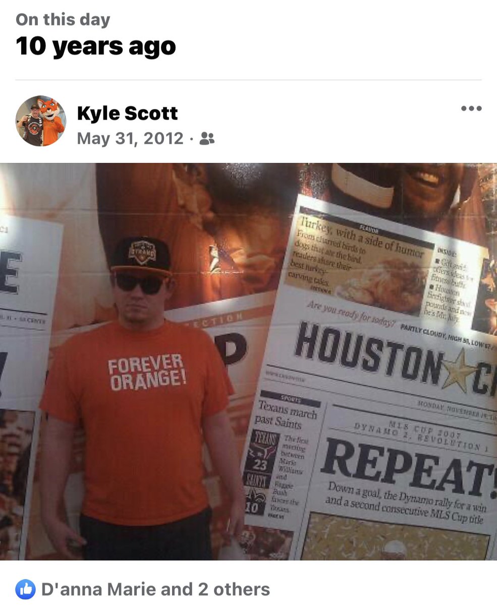 HaHaHaKyle's tweet photo. Pretty sure this was my first Season Ticket Holder game. 10 years ago JEEZ!!!! @HoustonDynamo @TheSurgeSG #letsgodynamo https://t.co/5CC48Pfl1h