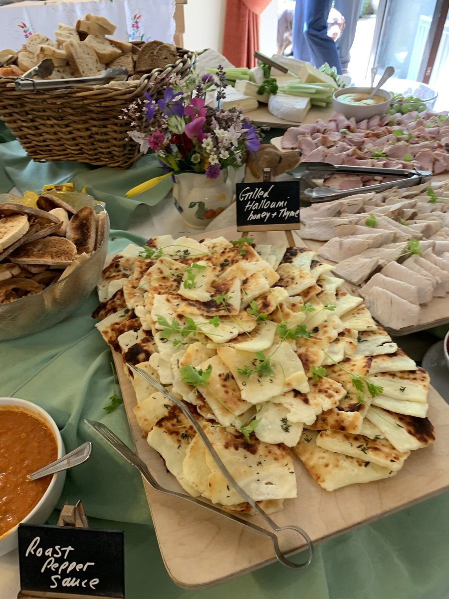 butlersderby's tweet photo. We’re serving a tapas style menu today with roasted meats, marinated haloumi, olives, smoked trout pate, cheeses, chutney, breads & salads.#bespokecatering #funeralcatering #buffetmenus #summerfood https://t.co/2NMLcxDbPJ