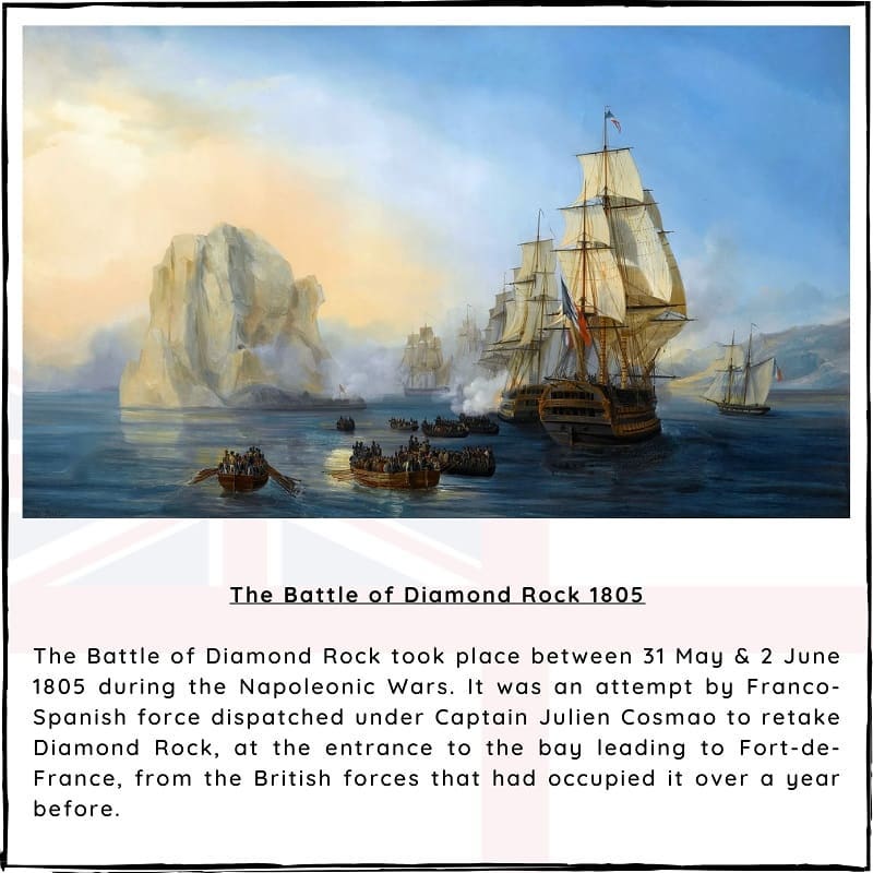BritishHistorym's tweet photo. #otd 31 May 1805 – French and Spanish forces begin the assault against British forces occupying Diamond Rock.

#Royalnavy #Britishhistory #DiamondRock #NaopleonicWars https://t.co/RSEwXRgMgr