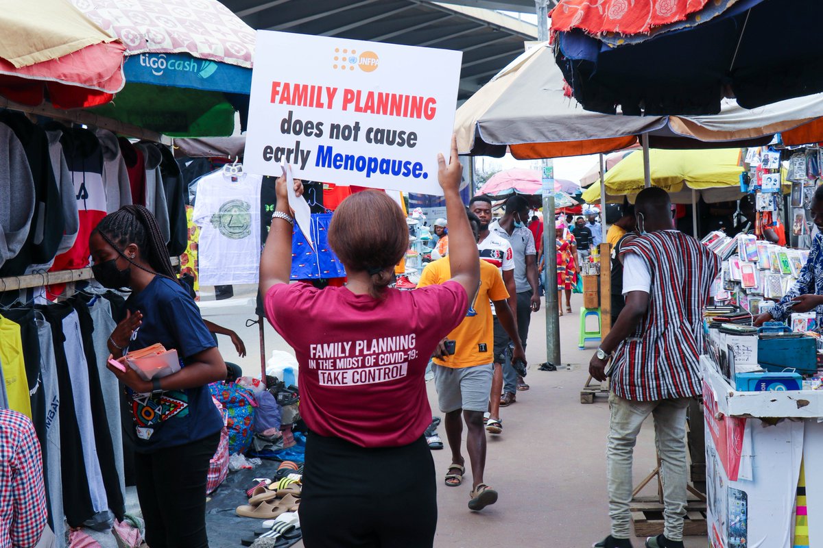 UNFPAGhana's tweet photo. Contrary to myths, #familyplanning does not cause early menopause. Take control of your body and your reproductive choices. #ForTheGoodOfGhana🇬🇭 https://t.co/Ep3NeaIidr