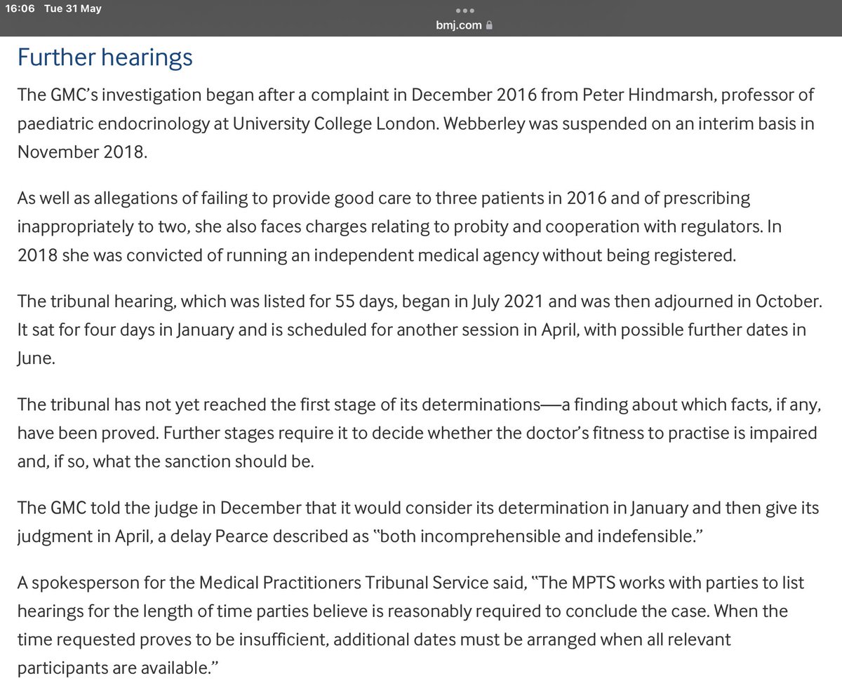 coccinellanovem's tweet photo. @adhib @BBC @Baroness_Nichol Why no reports on people you previously quoted as ‘expert witnesses’ @BBCNews ?

“Dr [Helen] Webberley was convicted in 2018 of running an independent medical agency without being registered”
(S Wales Argus)

Dr Mike Webberley “has been struck off the UK medical register” https://t.co/EkkUMHblTV