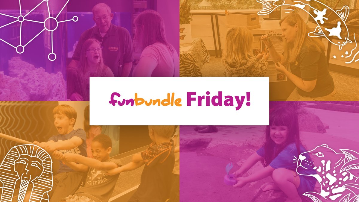 PutnamMuseum's tweet photo. Tomorrow is #FunBundleFriday! Stop by @QCBotanical, @NiabiZoo, or #PutnamMuseum to enter to win a FunBundle Membership! Can’t make it? Join the fun by using code JUNEFUN for 25% off your FunBundle! Learn more at https://t.co/ZxxMzTfFOk. #VisitQuadCities #TagtheQC #QCThatsWhere https://t.co/OE4Pb9A9FF