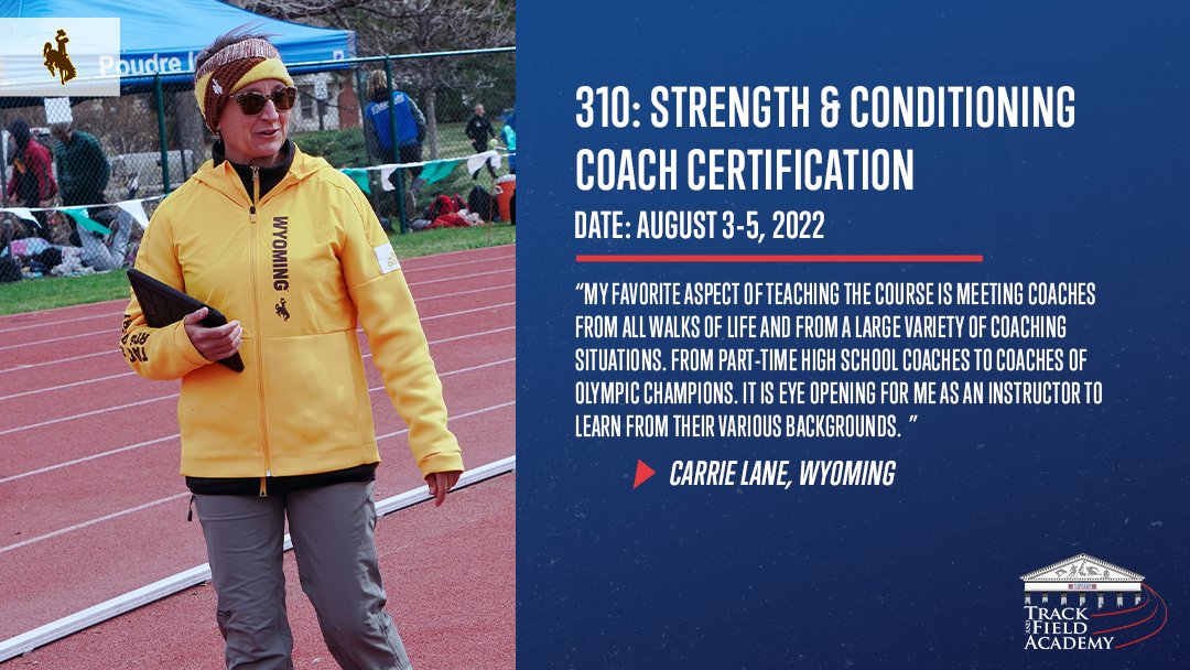 "My favorite aspect of teaching the course is meeting coaches from all walks of life &amp; from a large variety of coaching situations. From part-time high school coaches to coaches of Olympic champions. It is eye opening for me as an instructor to learn from various backgrounds."