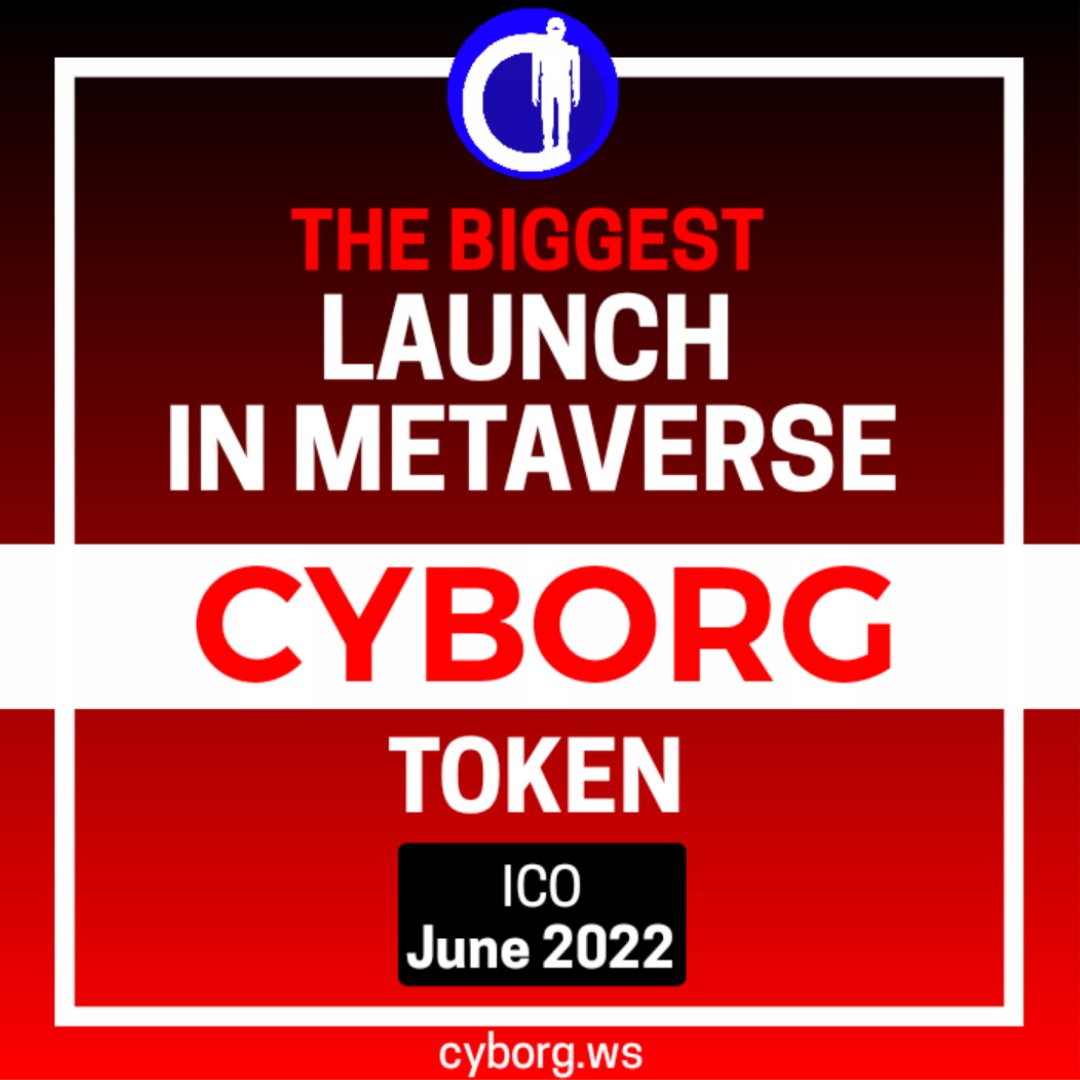 Cyborgtoken's tweet image. Cyborg Token ICO Started. 1-8 June ICO Panel 🚀

cyborg.ws/cyborg-token-i… 

KYC verification is required. Payments will be received and checked manually to avoid Hacking and Theft. Welcome to the Cyborg Community.