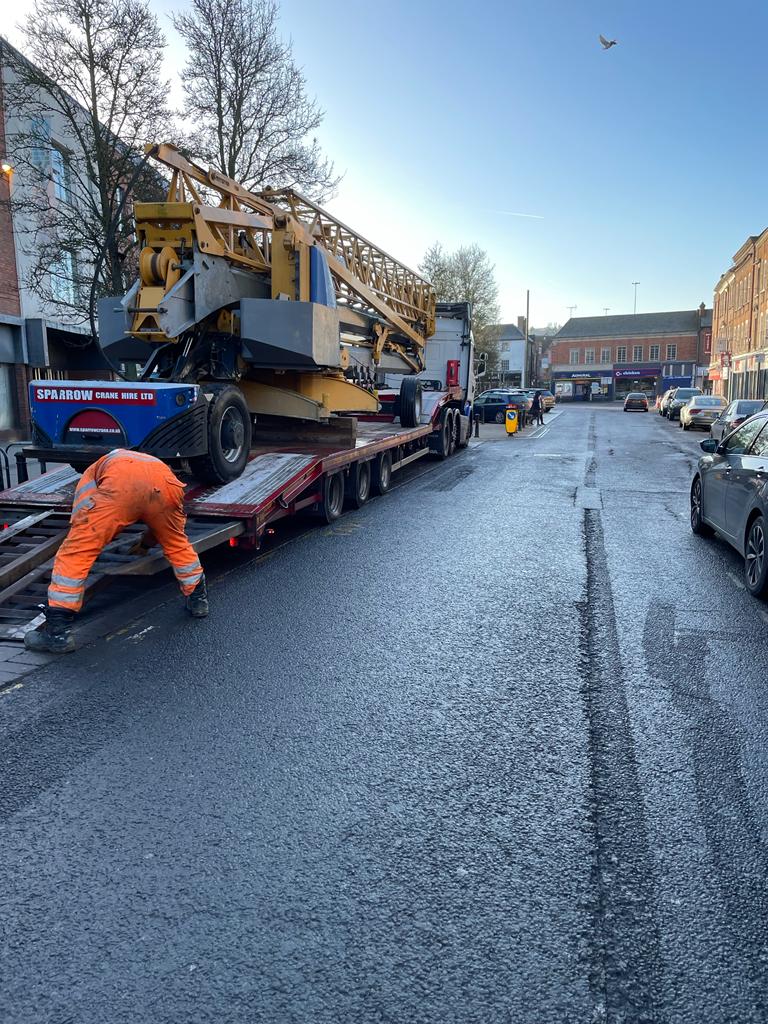 AbrahamTch's tweet photo. Our Potain Manitowoc IGO 36 is on the move again before the #jubileeweekend #jubileecelebrations

Trust the Experts at A Abraham Tower Crane Hire for your #towercranes #cranehire requirements.

#planthire #verticaltransportation #cranes #cranerental #cranesafety https://t.co/owC5r1Mg6I