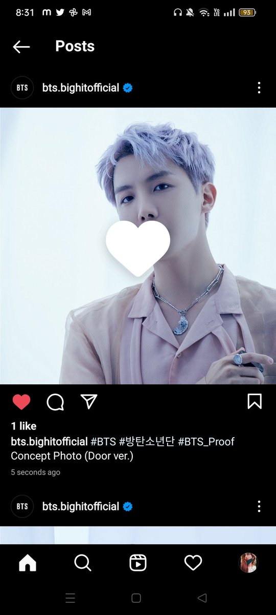 NidaFirdous01's tweet photo. Yaaaaaaaaaaaaaayyyyyyyy 💜♾️🤌🏻#first #BTS_Proof #BTS #BTSJHOPE #ARMY 🦋🥇🌸 https://t.co/Gf3xlCa1Em