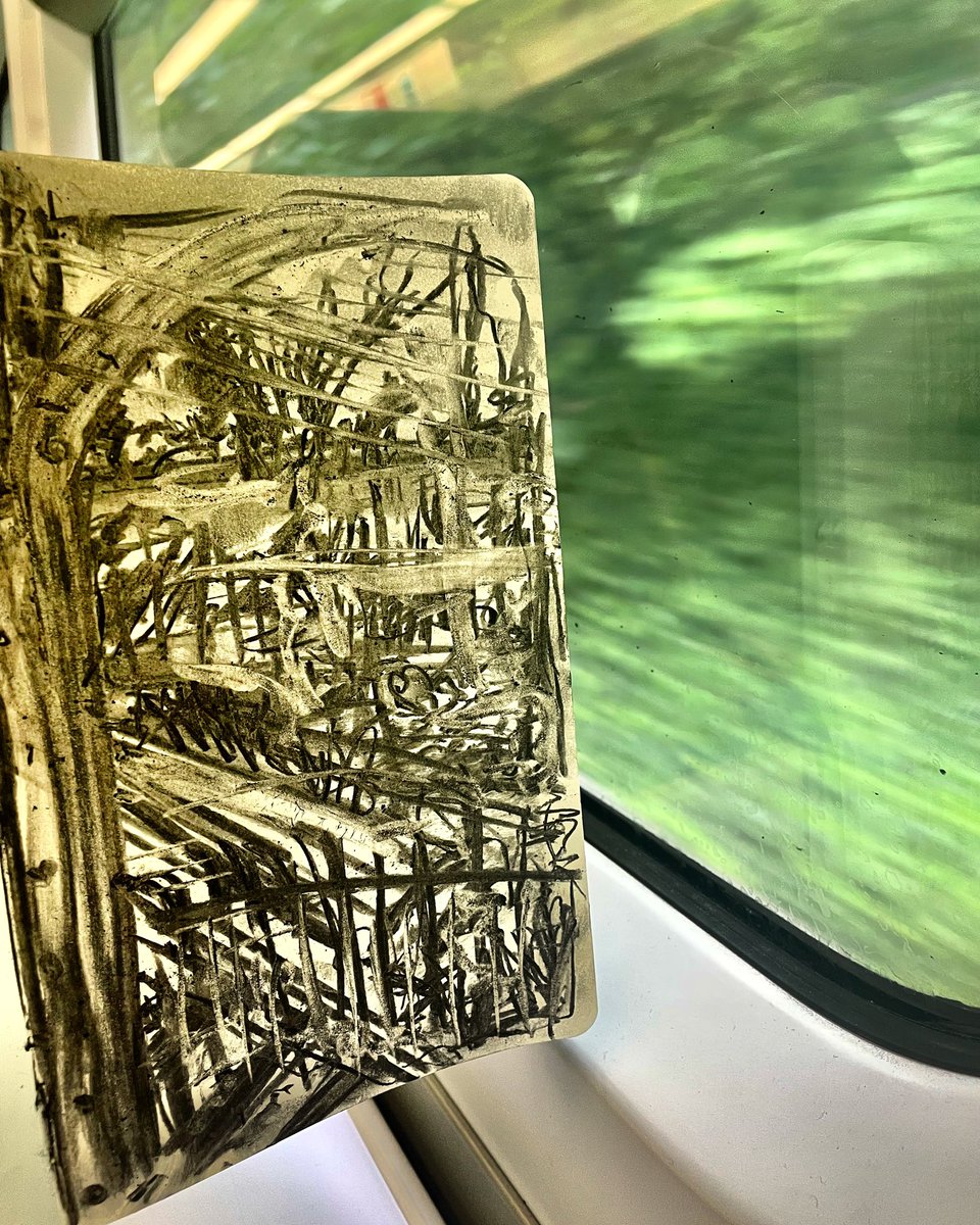 LizAtkin's tweet photo. #Journeydrawings to combat #anxiety and #skinpicking Ramsgate to Margate @Se_Railway
#publictransport #mentalhealth #dermatillomania #recoverystrategies #BFRB #kentartist #drawingonthetrain @Drawinglives @The_Big_Draw https://t.co/9BPAOwyUxb