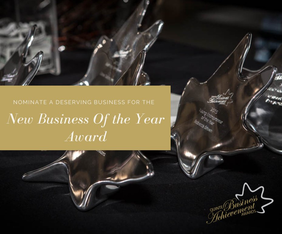 QBAAwards's tweet photo. This award recognizes a new business in the Quinte Region that demonstrates the entrepreneurial spirit and the dedication and commitment to the company’s growth.
Go online to https://t.co/0TkTHVKc11 to nominate. Nominations are open until June 30th https://t.co/DnuqQif7zA