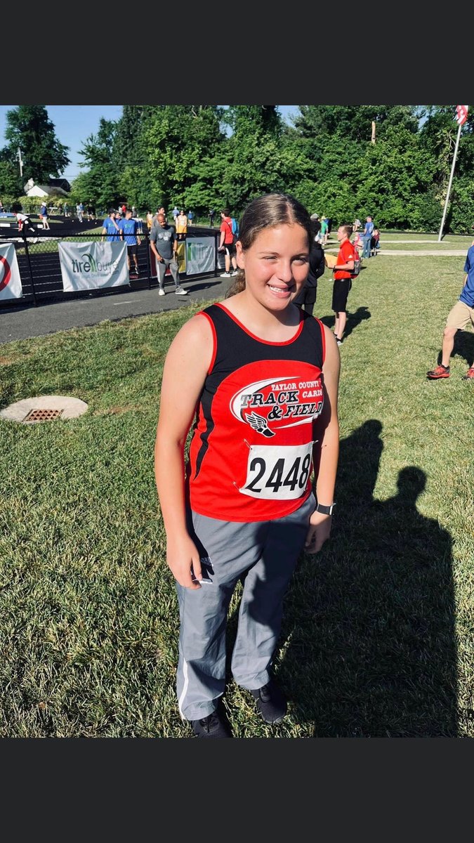 TC_Schools_KY's tweet photo. Congratulations to rising 6th grader, Scout Brockman! She placed 4th at State for Shot Put.
Expect greatness from our Track and Field Athletes!
#tcpride #tctrack #expectgreatness https://t.co/r5BCDgm15g