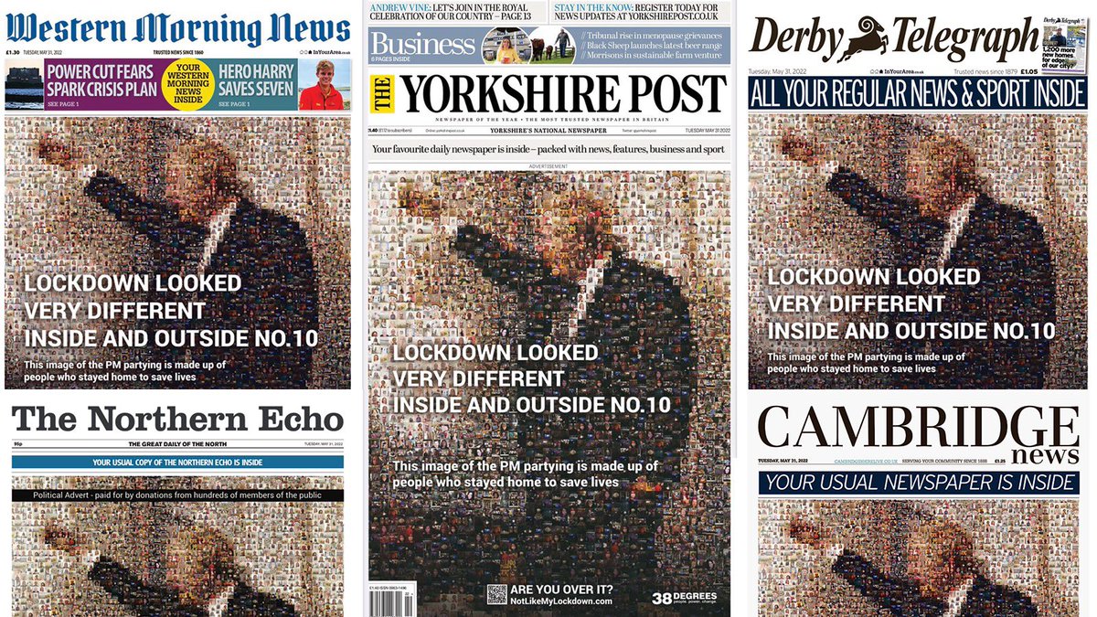 #NotLikeMyLockdown shows how different lockdown looked inside and outside No 10. Every single pixel is an image submitted by a member of the public, telling a story of the sacrifice they made. Join the campaign NotLikeMyLockdown.com