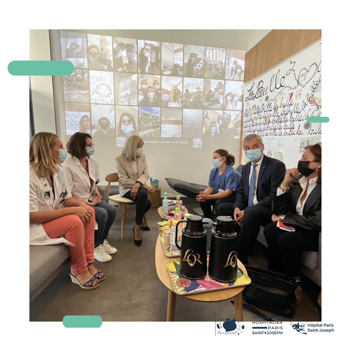 HMLannelongue's tweet photo. Le Groupe Hospitalier remercie la @FondHopitaux et Brigitte Macron pour son soutien ayant permis la création et la pérennisation des deux Bulles du Personnel de l'@GHPSJ et de l'@HMLannelongue, espaces de #soins, et de #détente dédiés aux personnels.
#GHPSJ #Sante #BienEtre https://t.co/PJQzMhPTdV