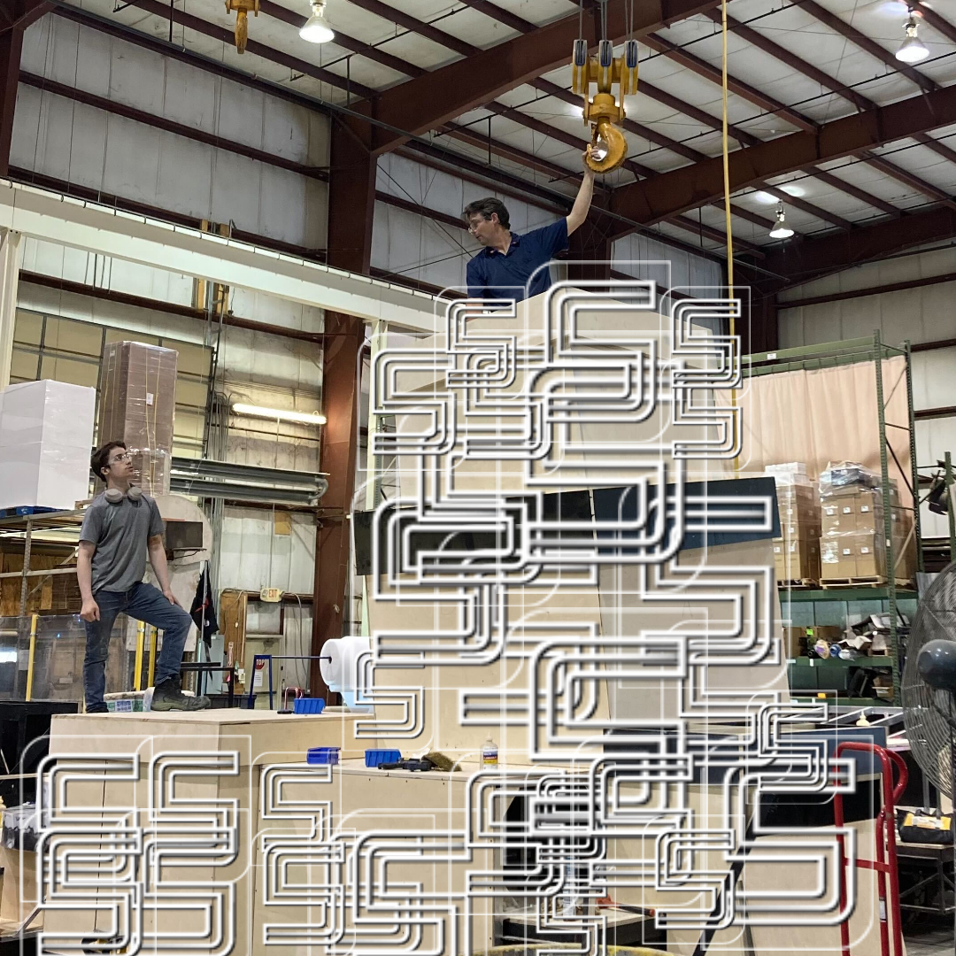 ScenicSolution's tweet image. We can hardly wait to show you the finished view of this stack…of…somethings…Actually, we can hardly wait for the NDA-blackout to be removed! #SecretProject #WeMakeArt #WeBuildSolutions #ki50