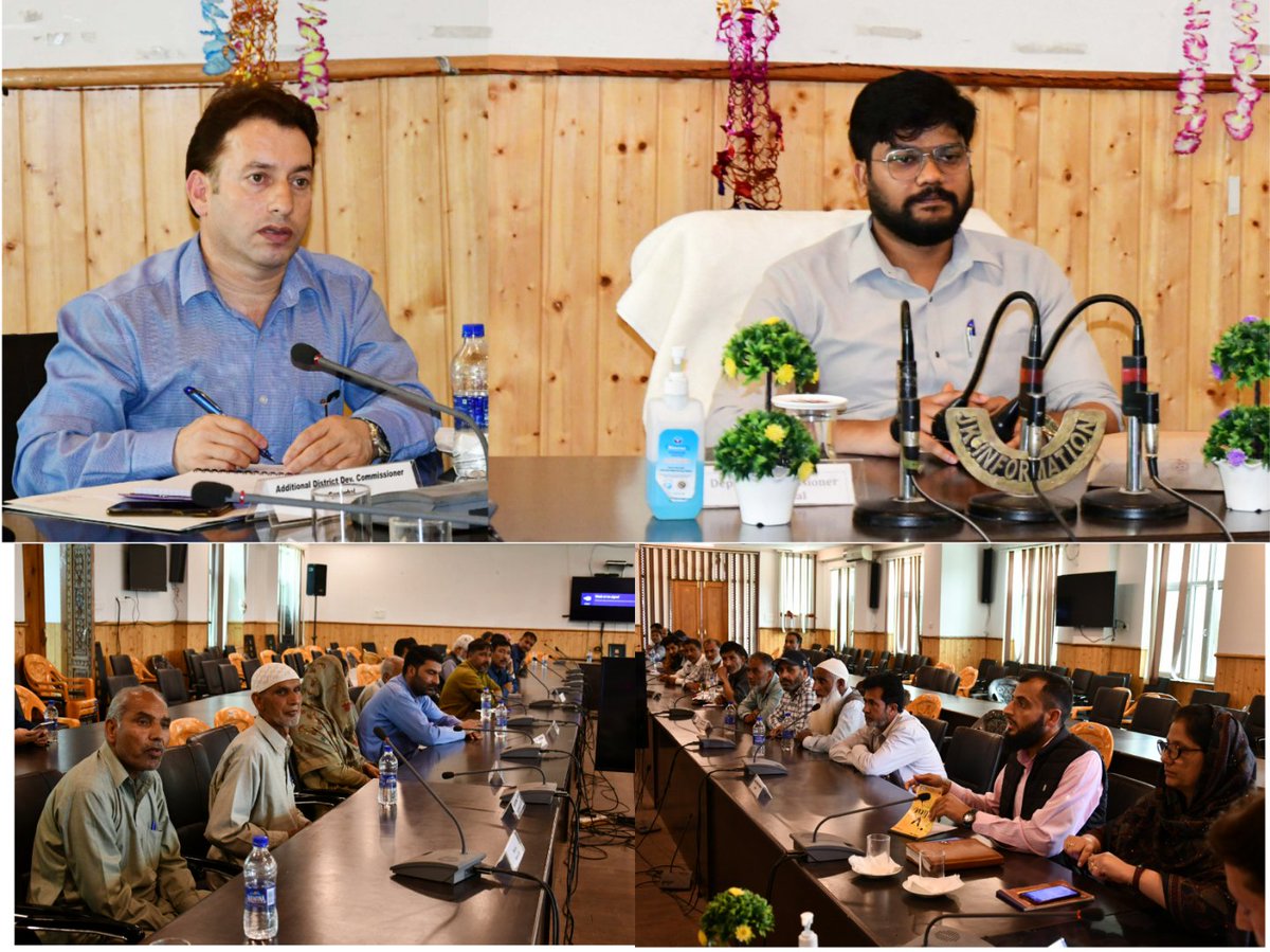 Today <a href="/Shyambir_IAS/">Shyambir Singh</a> urged PRIs to play active role in keeping cleanliness along the yatra route during a meeting  with PRIs and concerned officers to sensitize them about the measures to be taken regarding the sanitation along the Yatra route in the district.
<a href="/diprjk/">Information & PR, J&K</a>