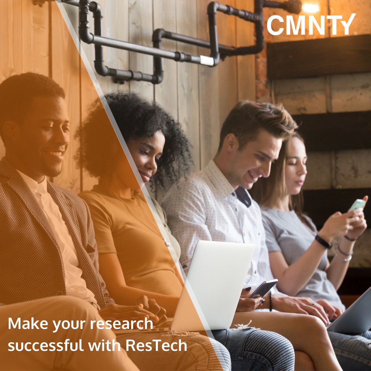 CMNTY's tweet image. ResTech, short for Research Technology, will enable your team to perform qual studies in a cost and time efficient way. 
It will be:
-Fast &amp;amp; flexibel
-Easy to gather in-depth insights in an online environment
-Perfect for a hybrid way of working
buff.ly/3MaQxRK
