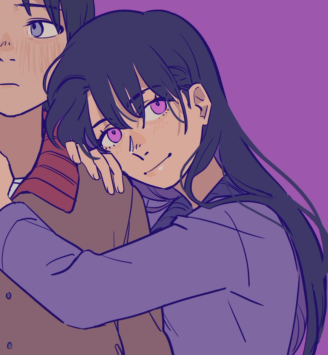 「💜💙 」|shouri 🐾のイラスト