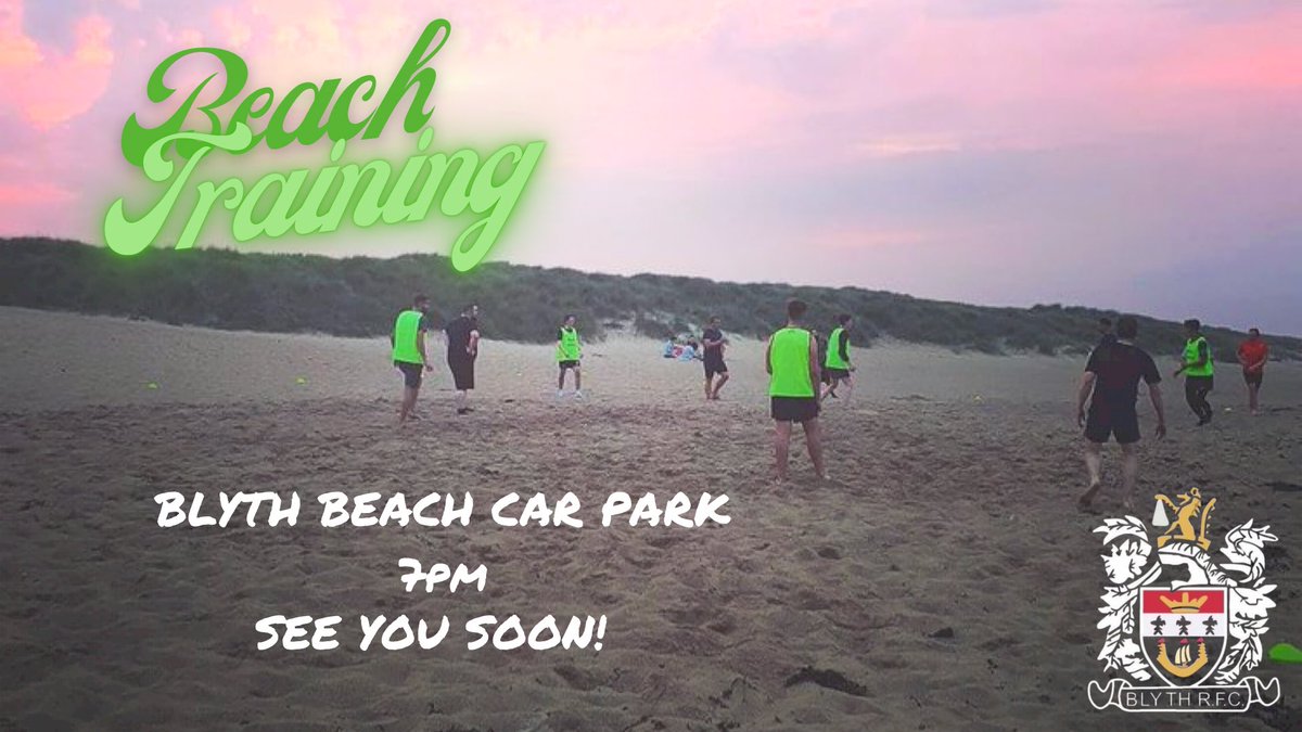 Blyth_RFC's tweet photo. Training continues tonight!
All new and old players welcome to come and be a part of something new.
See you all soon…
#BRFC #BlythRFC #BeachBod https://t.co/3W52eF0xeJ