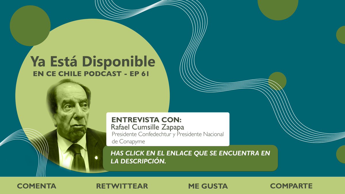 conempresarial's tweet photo. 🎙️¿Cuál es la realidad de las mipymes en Chile? #Salariomínimo, #ventascallejeras, #Seguridad , #NuevaConstitucion , temas que junto a Rafael Cumsille Zapapa, Presidente Confedechtur y Presidente Nacional de @conapymechile conversamos en #CEChile 
 👉📻 https://t.co/TidXRraJuv https://t.co/WYCih2y5Ev