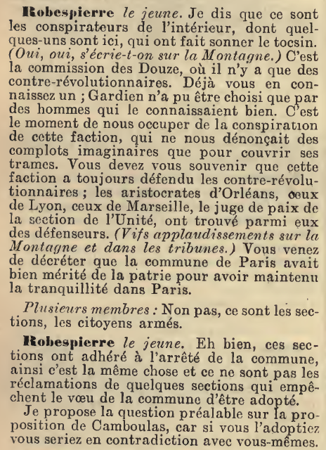 1792_1815's tweet photo. 31 mai 1793 Très vifs échanges à la #Convention entre députés #Girondins (#Guadet, #Vergniaud, #Rabaut de Saint-Etienne,…) et #Montagnards (#Bourdon de l’Oise, #Talien, les frères #Robespierre, #Danton, #Thuriot,..). https://t.co/y27a9inRTj