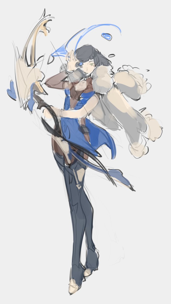 katalean_'s tweet photo. sketch vs final ~ https://t.co/DHzjevrG2S