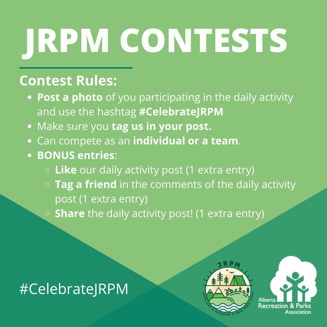 JRPM is only 1 day away! From June 1 - 30 we will be posting daily activities for you to do. Post a photo of you completing the activity and you’ll be entered to win. For full details and rules visit the JRPM website at bit.ly/JRPMContests20…

#CelebrateJRPM