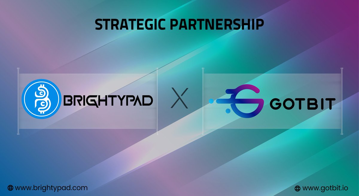 We are thrilled to announce our strategic partnership with <a href="/gotbit_io/">Gotbit Hedge Fund</a> 🥳🚀

What is Gotbit?

Gotbit is a renowned player in market management, strategy, consulting, and incubation in the blockchain space adding value and success to their partners.

<a href="/BrightyPad/">BrightyPad</a> 🤝 <a href="/gotbit_io/">Gotbit Hedge Fund</a>