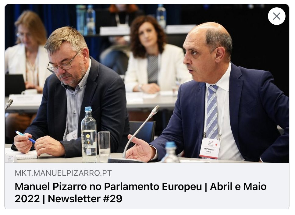 Manuel Pizarro (@mpizarroporto) on Twitter photo Já está disponível a minha newsletter de abril e maio. +info aqui 👉 mkt.manuelpizarro.pt/vl/6-394119efc… <a href="/PSnaEuropa/">Socialistas Portugueses</a> Já está disponível a minha newsletter de abril e maio. +info aqui 👉 mkt.manuelpizarro.pt/vl/6-394119efc… <a href="/PSnaEuropa/">Socialistas Portugueses</a>