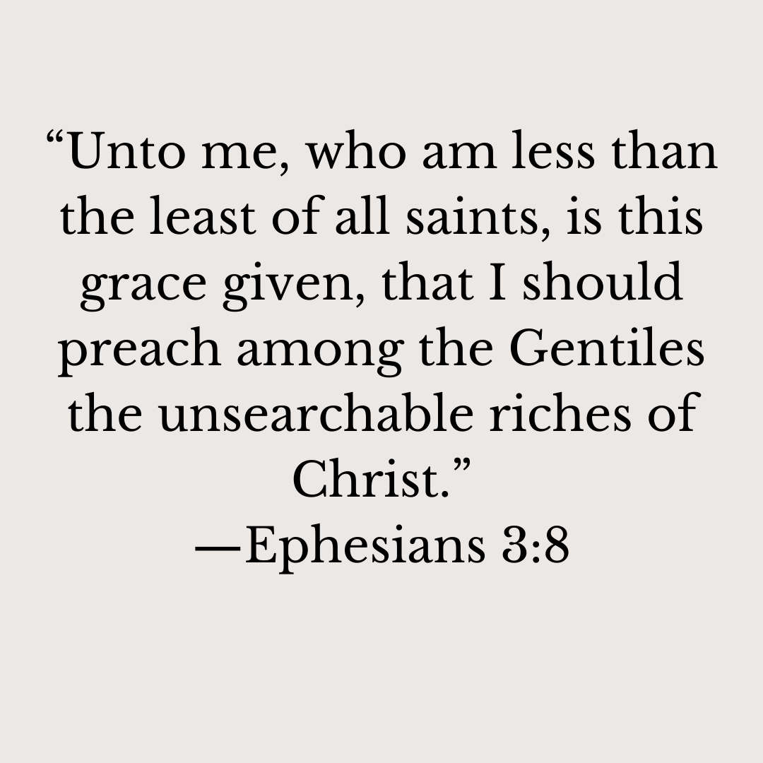 Walk_w_Christ's tweet photo. The apostle Paul made some mistakes in His life, but that didn’t stop him from developing a relationship with God. He wrote: “Unto me, who am less than the least of all saints, is this grace given, that I should preach among the Gentiles the unsearchable riches of Christ.” #Pray https://t.co/XCTwIwvQoB