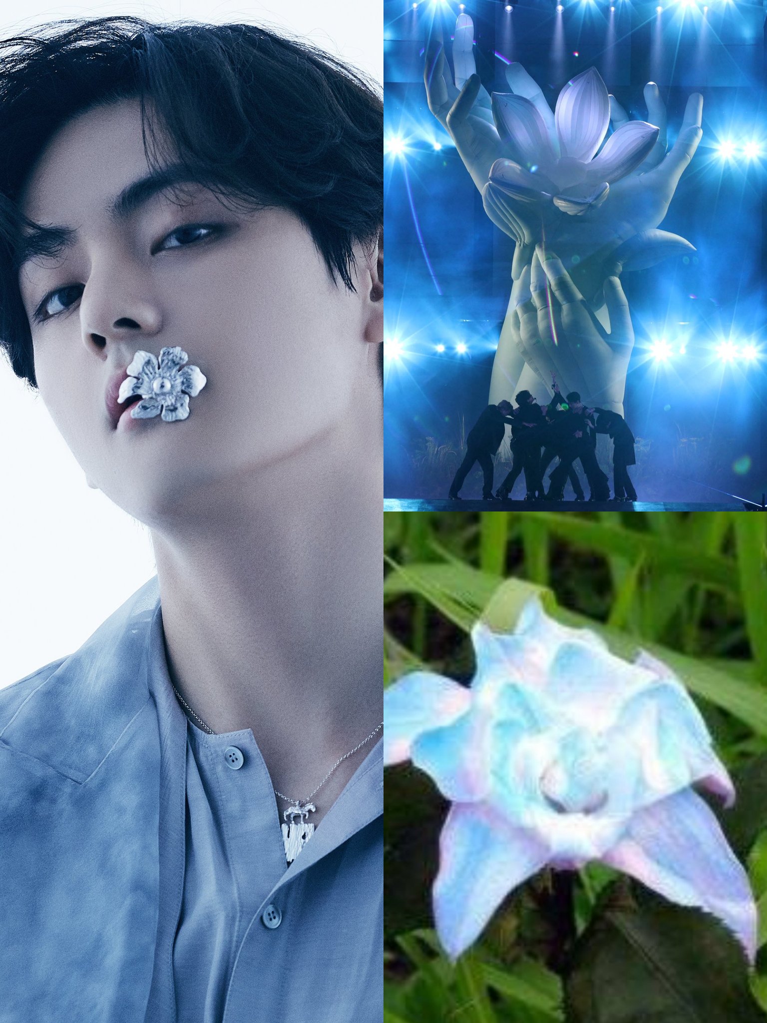 Taehyung flower hotsell earring