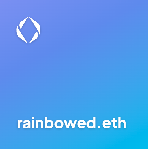 james_base_eth's tweet photo. #ENS sale of the day
Rainbowed.eth - 1.25 ETH
#ensdomains #rainbow #rainbowed #NFT #NFTs #domains #web3domains @rainbowdotme
https://t.co/3WZiuuaSD8 https://t.co/9F9TdkdZTh