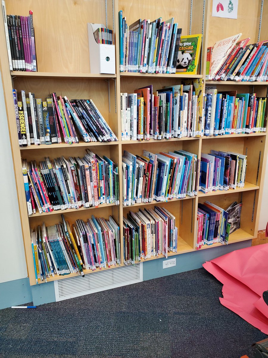 natasha_stutz's tweet photo. Before vs after weeding. Not the same shelf but gives an idea. Also not perfect...Why is weeding important? It means what is on your shelves is important and your students can find it!
#mglibrary #whyweed #school library @CdnSchoolLibrar https://t.co/SIj2nbGUEI