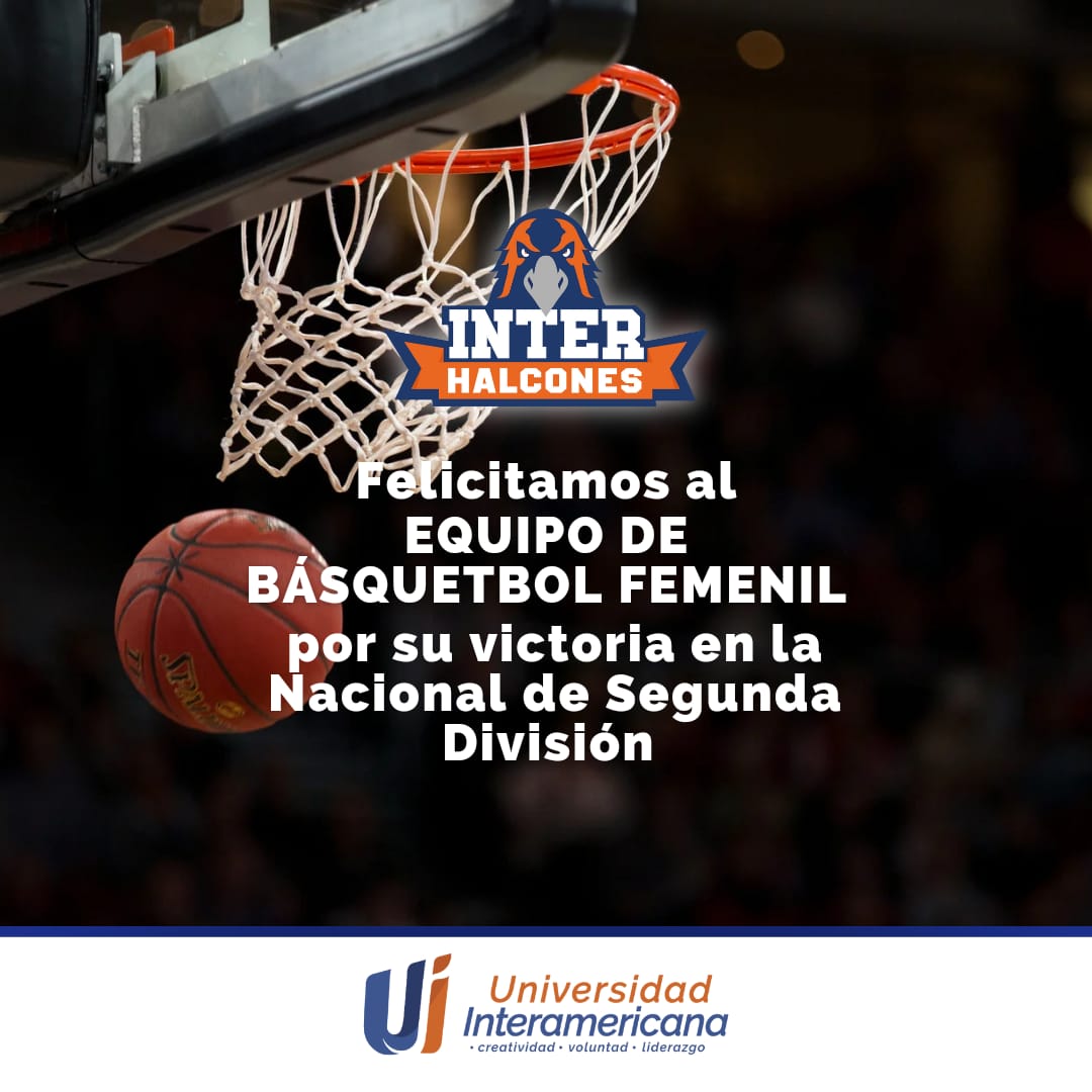 LaInterMx's tweet photo. Muchas felicidades a nuestro Coach Manuel Ordaz y a nuestras #Halconas por su segunda victoria en el Campeonato Nacional de Div II🏀🏀
One Team, One Dream🦅🦅 https://t.co/caOGKXQJrg