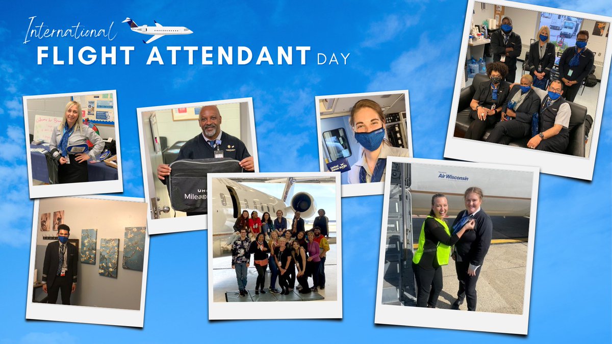 airwisconsin's tweet photo. Happy International Flight Attendant Day! Thank you for the care and dedication you show our passengers every day. 💕 #InternationalFlightAttendantDay #FADay #FlightAttendant https://t.co/vyUNDv5V3H