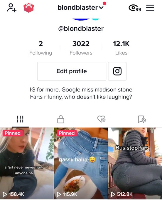 1/2 a million views in less than 24hrs... for my fart. Who knew so many people love farting girls. If